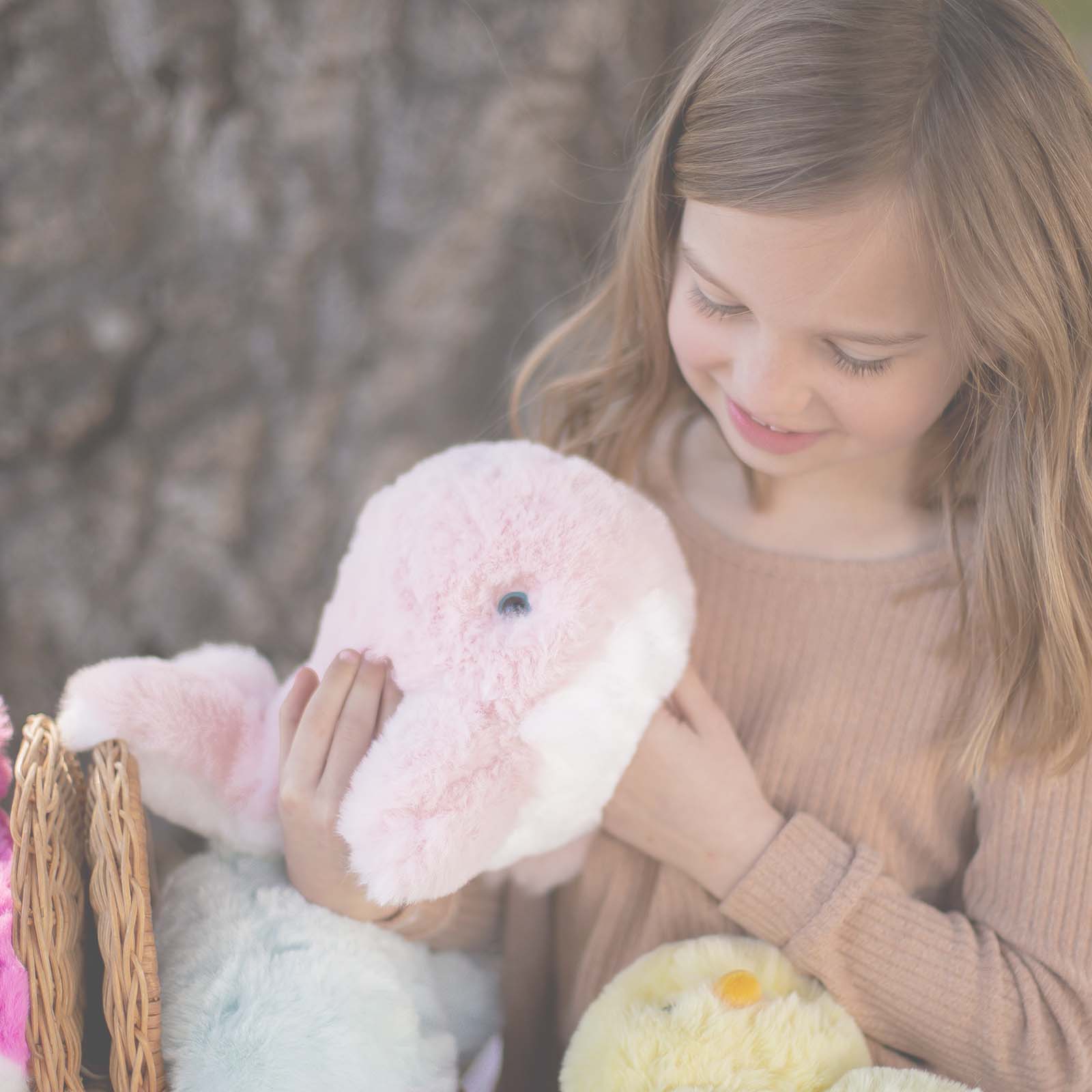 Huggee World's Softest Plush - Huggee - Pink Whale Huggee 11 inches Medium-si ...