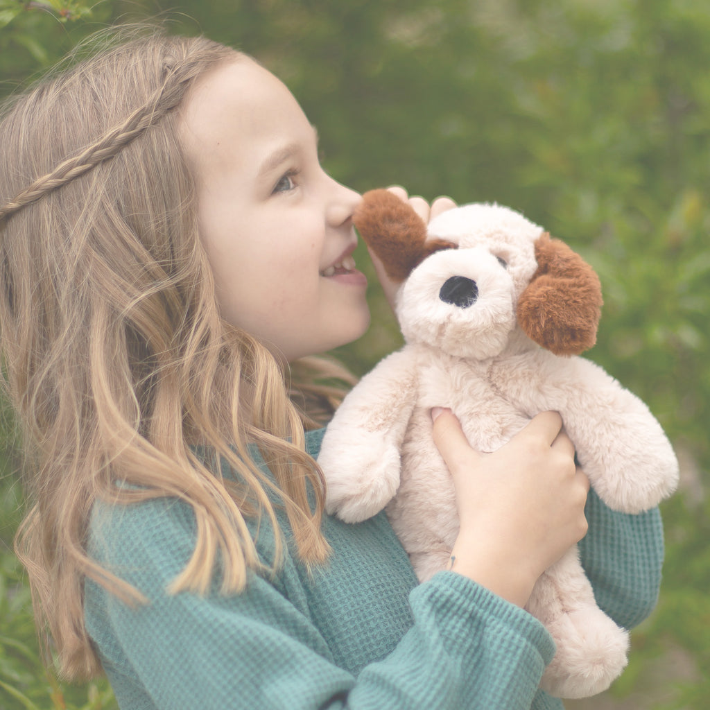 Eco-friendly brown dog stuffed animal for kids - high quality plush toy