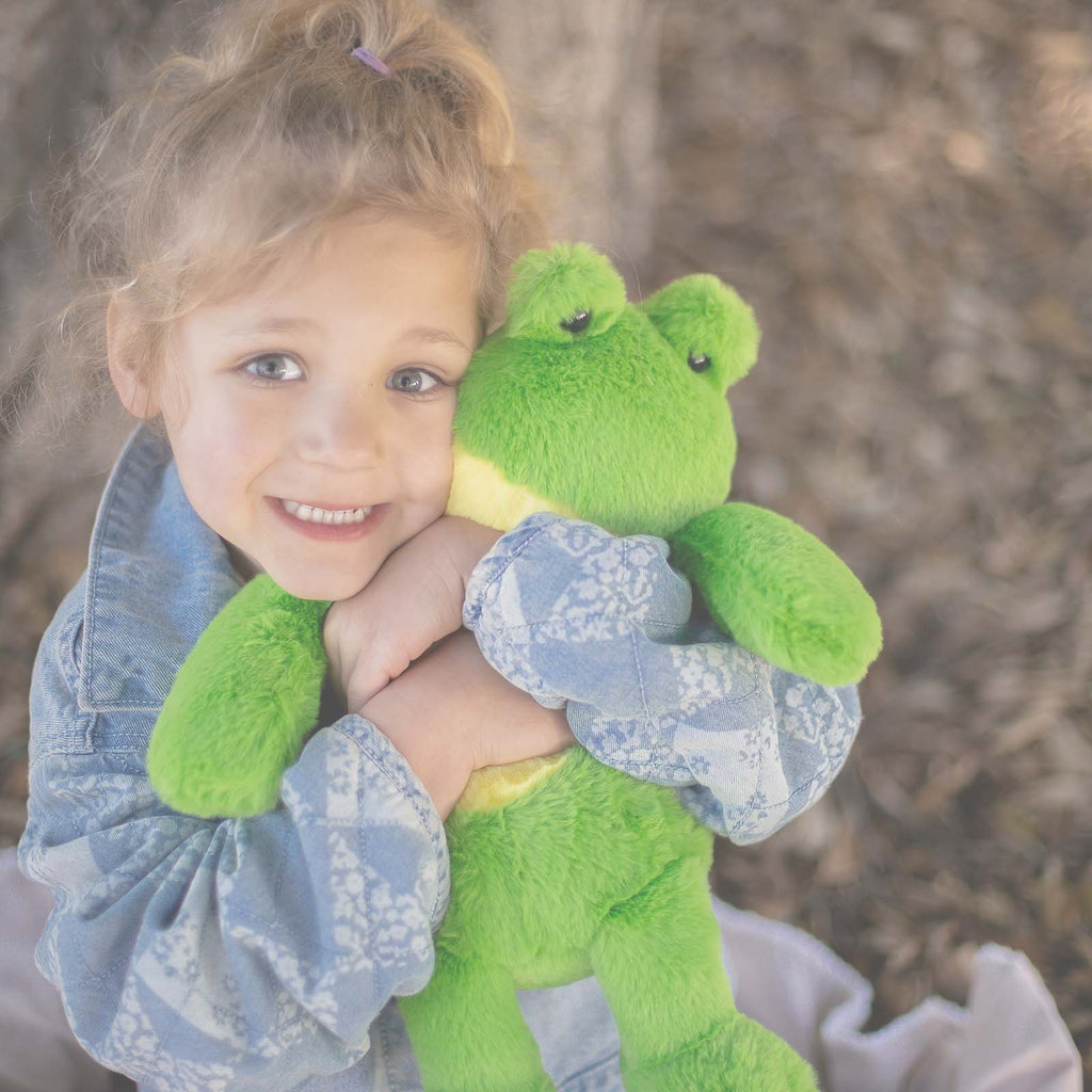 Eco-friendly green frog stuffed animal for kids - high quality plush toy