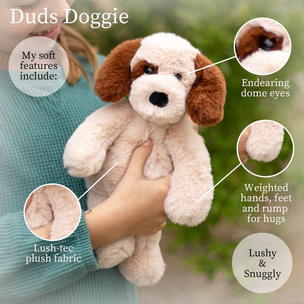 Eco-friendly brown dog stuffed animal for kids - high quality plush toy