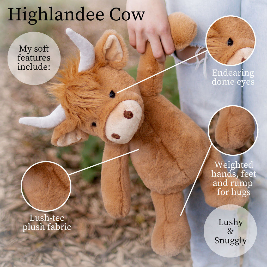 Eco-friendly cow stuffed animal for kids - high quality plush toy