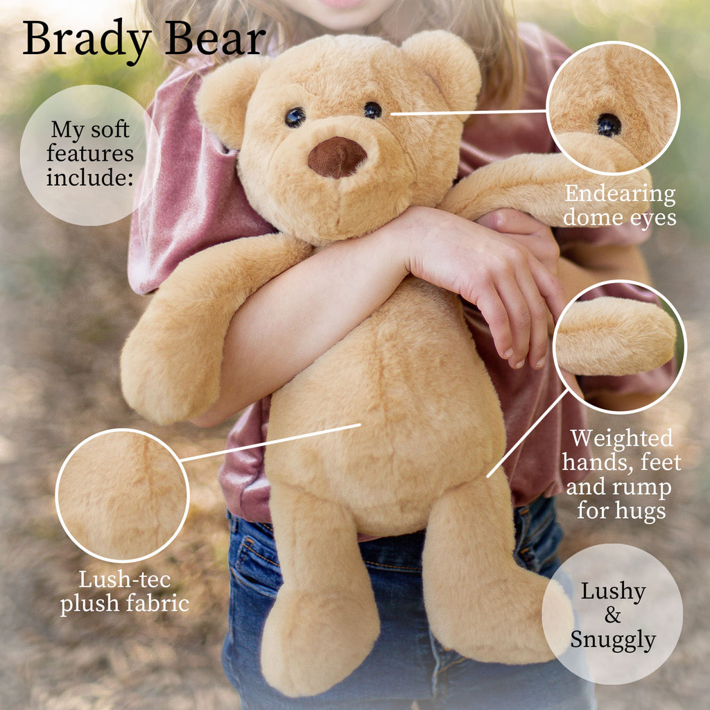 Eco-friendly brown bear stuffed animal for kids - high quality plush toy