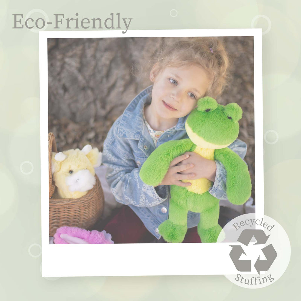 Eco-friendly green frog stuffed animal for kids - high quality plush toy