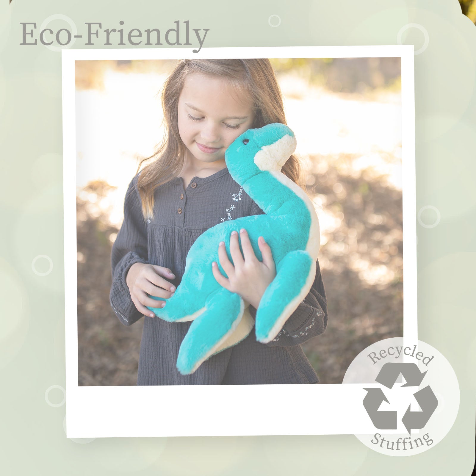 stuffed animal monsters World's Softest Plush Lucky Teal Loch Ness Monster Lushee 16" - Large Stuffed Animal