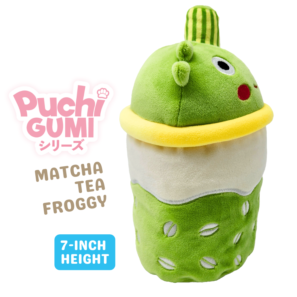 Puchi Gumi Matcha Tea Froggy Plush - Boba Stuffed Animal | Beverly Puchi Gumi Matcha Tea Froggy Plush - Boba Stuffed Animal | Beverly
