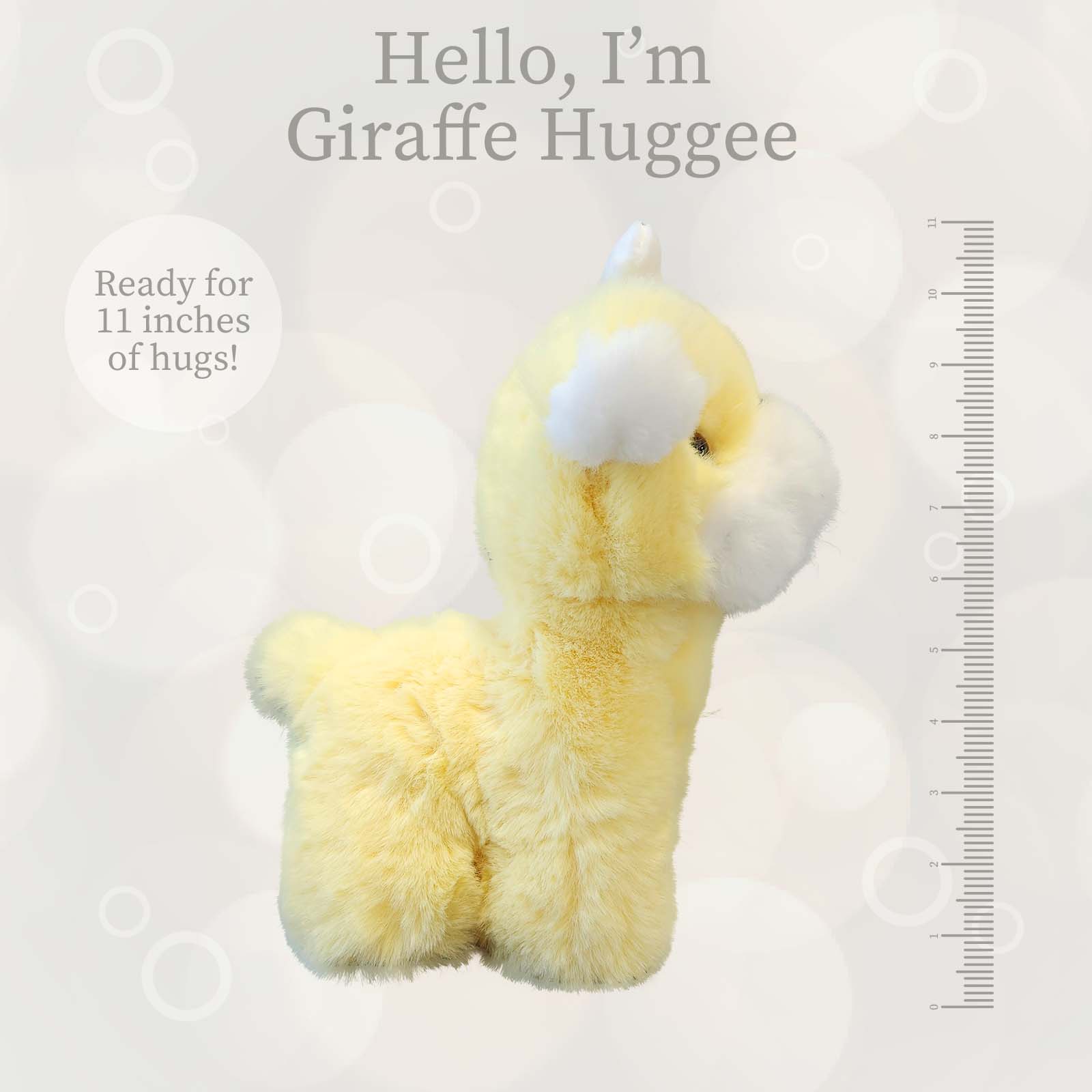 Huggee World's Softest Plush - Huggee - Yellow Giraffe Huggee 11 inches Mediu ...