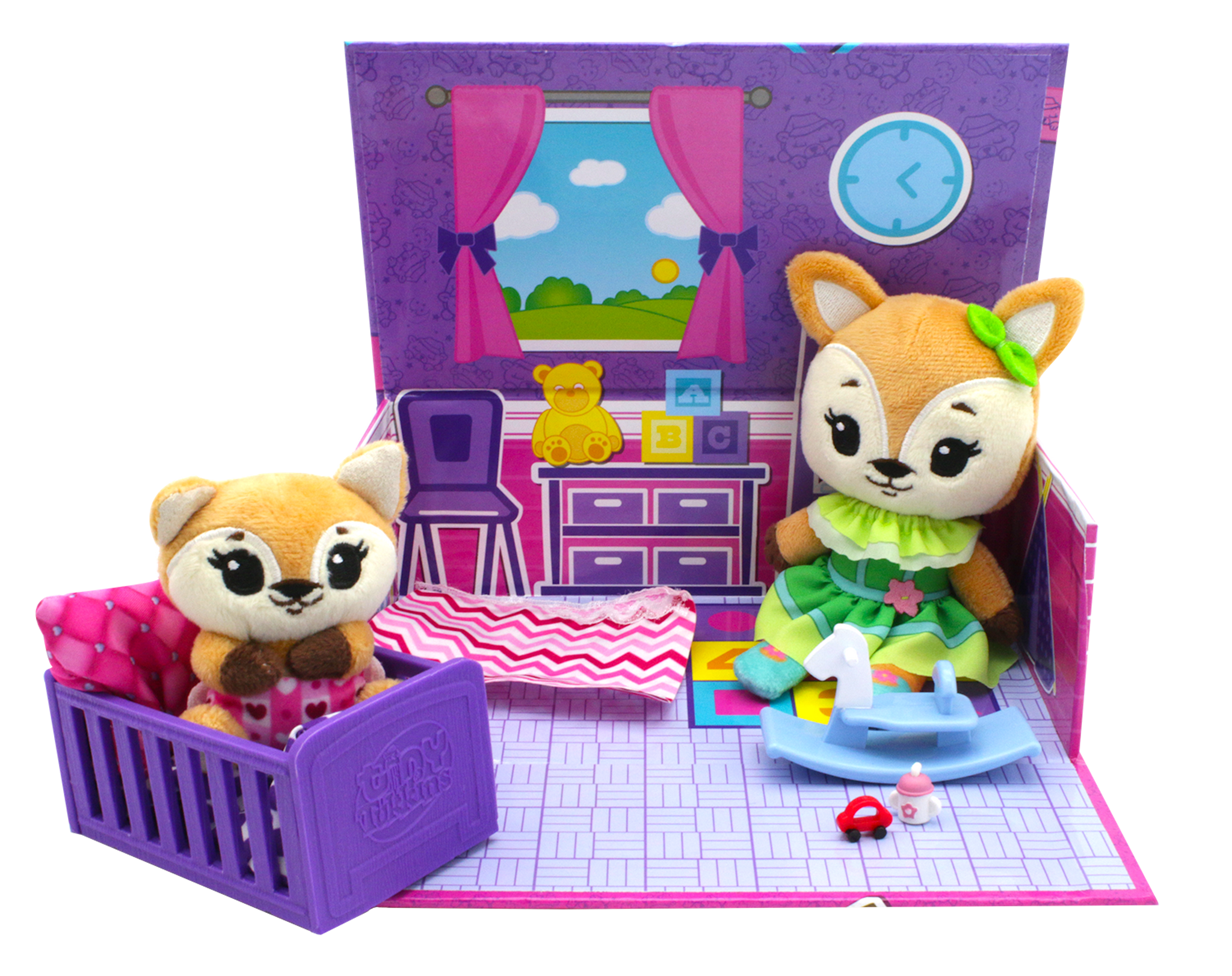 Tiny Tukkins Regal Fox Sister and Baby Sister Family Box Playset