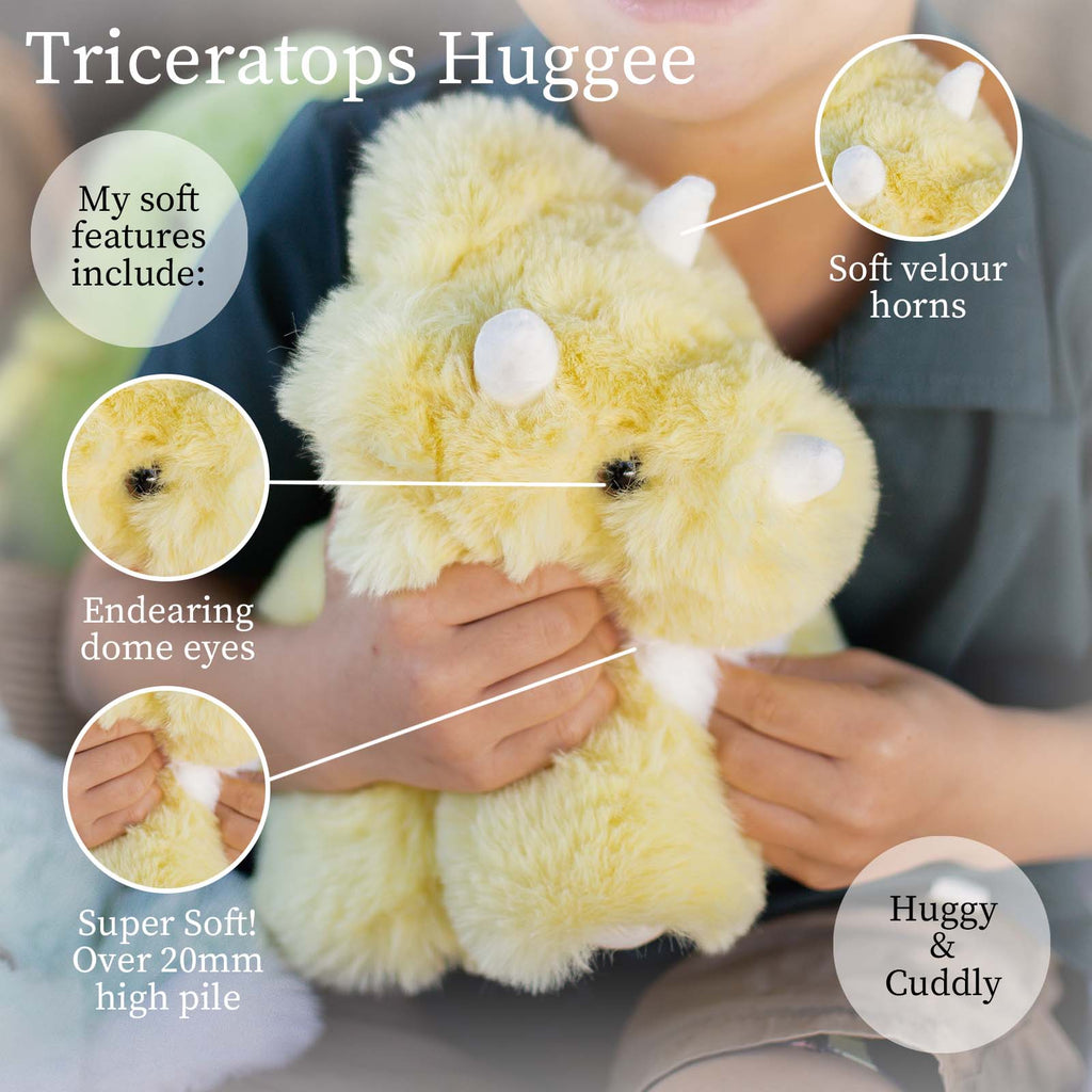 Eco-friendly Triceratops&nbsp;stuffed animal for kids - high quality plush toy